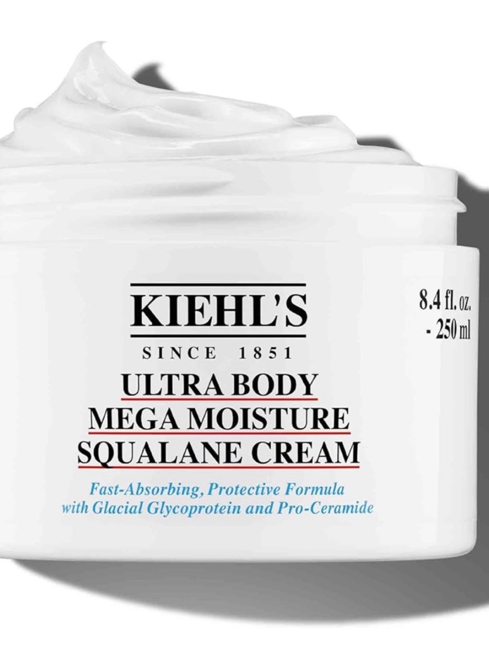 Kiehl's Ultra Body Mega Moisture Squalane Cream - White